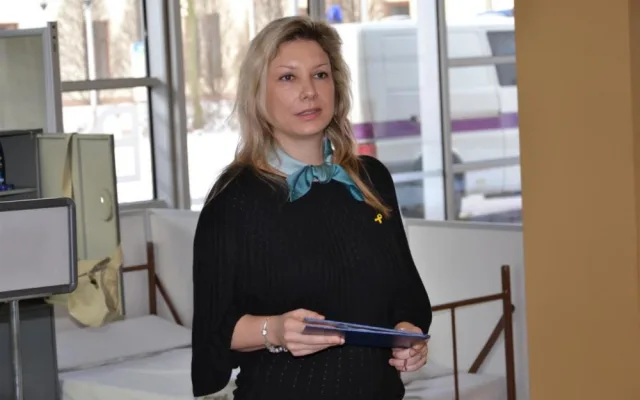 Vernisáž výstavy - ředitelka věznice Gabriela Slováková