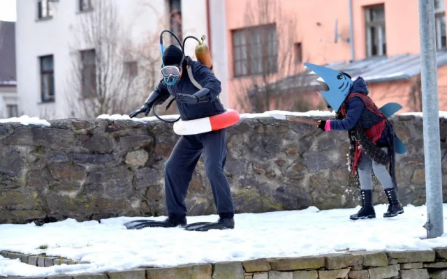 Klíče od města na odpoledne převzaly masky, Jihlavou prošel masopustní průvod