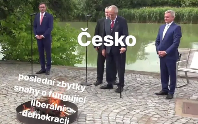 Zeman toreador nebo Zeman aktivista. Internet se baví vtipy o prezidentově pálení trenýrek