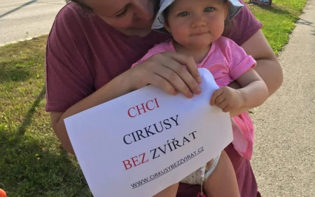 Protestu se zúčastnili i nejmenší.