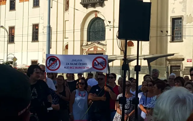 Jihlavský protest za nezávislost justice počtvrté