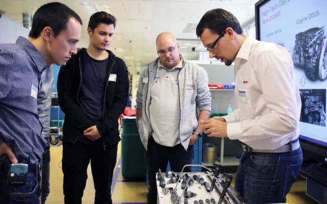 V jihlavském Boschi proběhl High-Tech Day. Studenti poznali firmu, výrobu a moderní technologie