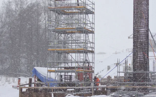 Foto ze stavby ze dne 11. 2.2021