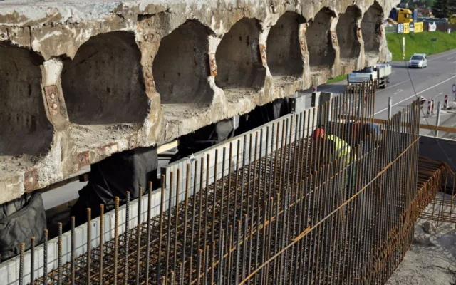 Rekonstrukce mostu na D1 u Bíteše jde podle plánu. Prohlédněte si aktuální stav prací
