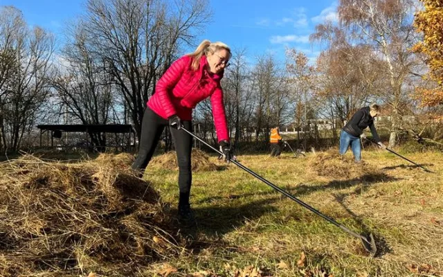 Dobrovolníci pomáhali obojživelníkům. Hosovský rybníček vyčistili od rákosí