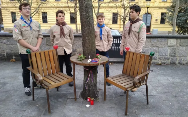 Dnešní vzpomínka na Václava Havla u Lavičky VH