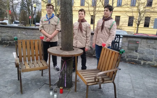 Dnešní vzpomínka na Václava Havla u Lavičky VH