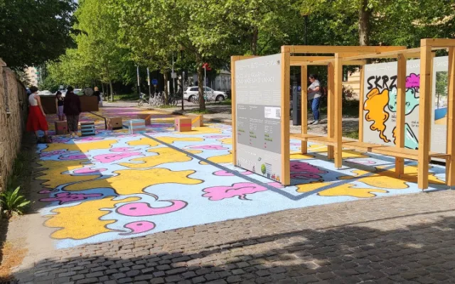 Místo parkoviště barevná promenáda. Festival Landscape na týden proměnil ulici Jana Masaryka