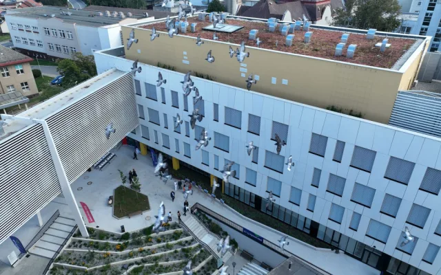 FOTO: Pelhřimovská nemocnice má nový Pavilon péče o rodinu. Podívejte se, jak to uvnitř vypadá