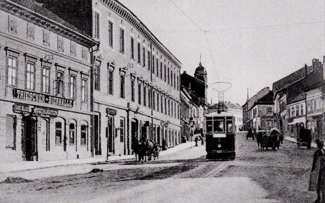 Dnešní Havlíčkova ulice, spodní pohled