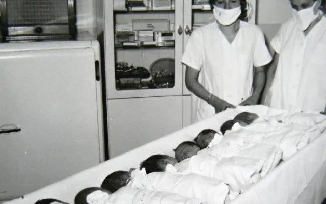 Snímek z historie novoměstské nemocnice. Foto: se svolením Nemocnice Nové Město na Moravě