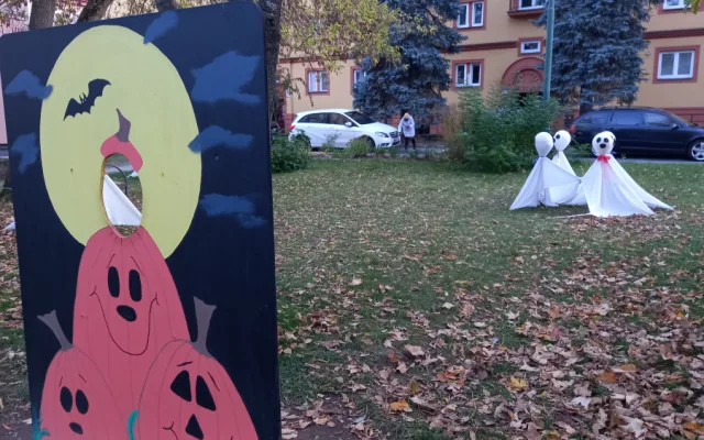 Jihlavský Palouček obsadili strašidelní obyvatelé z Hotelu Transylvania, příští neděli tam bude dýňování