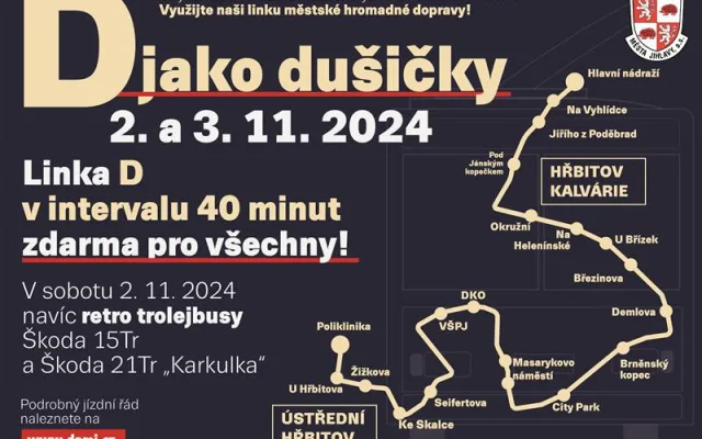 Dopravní podnik připravil speciální dušičkovou linku D, cestující zdarma sveze retro trolejbus