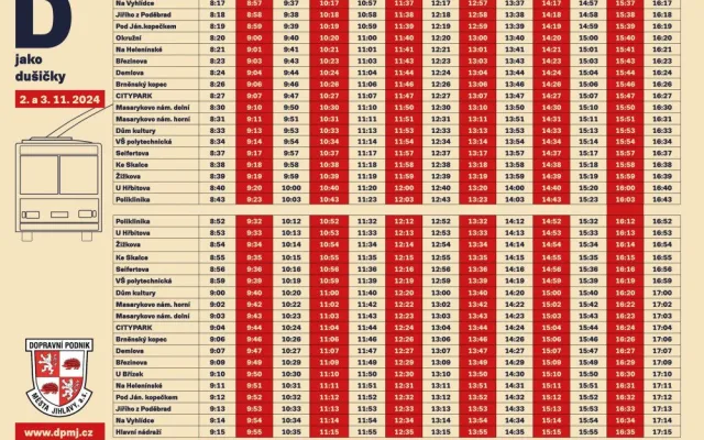 Dopravní podnik připravil speciální dušičkovou linku D, cestující zdarma sveze retro trolejbus