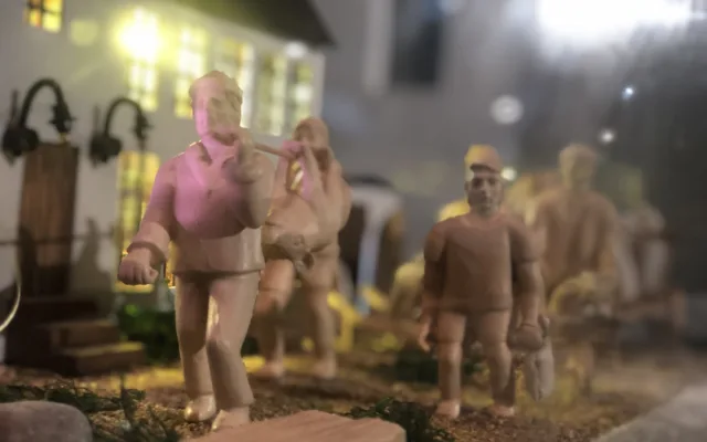 VIDEO: Lidé v Rohozné znovu obdivují pohyblivý betlém s hlasem Ondry Vetchého. Vznikal osm měsíců