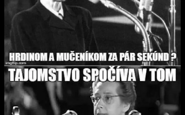 Komunista zesměšňuje popravu Horákové nebo smrt Palacha. Bolševický prase, píší lidé v komentářích