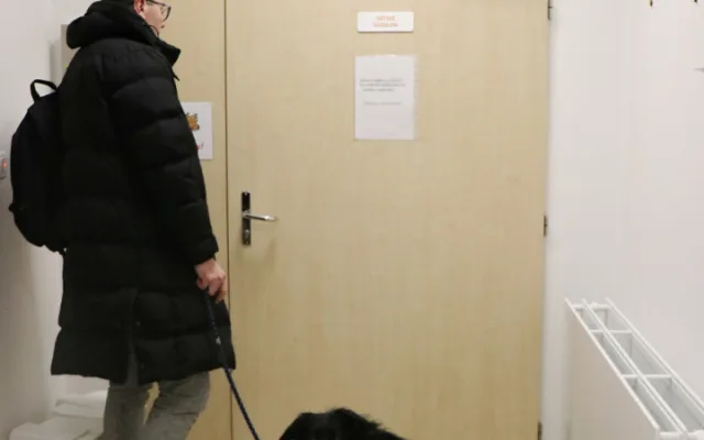 Za pacienty do novoměstské nemocnice chodí čtyřnohý lékař lidských duší. Foto: Se svolením Nemocnice Nové Město na Moravě