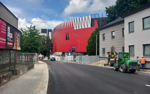 FOTO: Stavba Horácké arény začíná finišovat, dnes a zítra bude uzavřená Tyršova