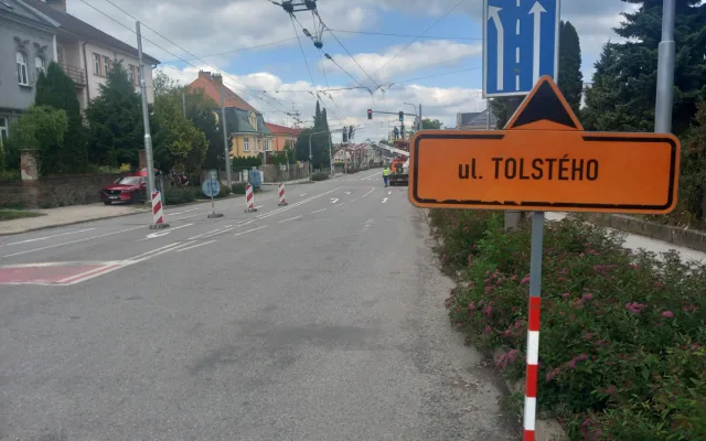 Uzavírka v centru Jihlavy. Tolstého zůstane uzavřená až do konce prázdnin