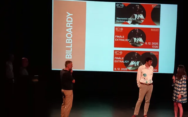 FOTO: Horácká aréna má logo a maskota. Jde o díla studentů z Helenína