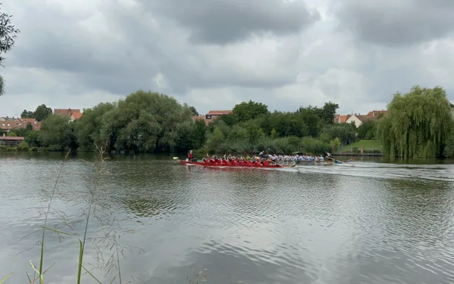 VIDEO: V Telči závodily dračí lodě. Fandit přišly stovky diváků