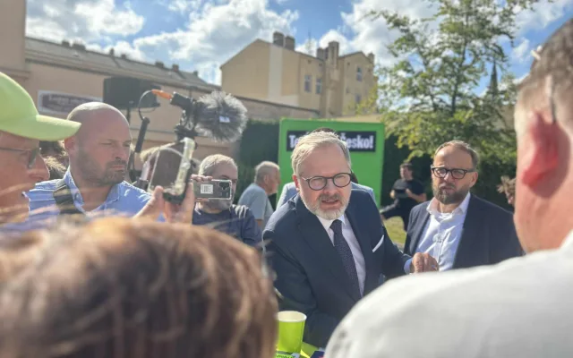 FOTO: Jihlava středobodem politické mapy Česka. Po Rakušanovi přijel i premiér Fiala
