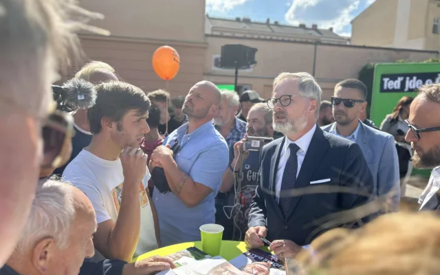 FOTO: Jihlava středobodem politické mapy Česka. Po Rakušanovi přijel i premiér Fiala