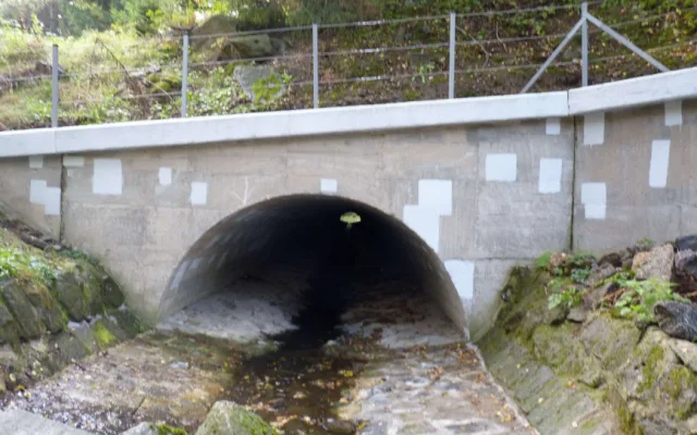 Stavební dělníci opravují most u Velkého Meziříčí. Rychlost je snížena na 100km/h