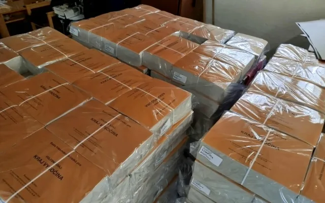 Čtvrteční příprava volebních lístků na jihlavské radnici