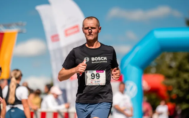 Záběry z průběhu akce Jihlavský půlmaraton 2025 ze dne 7. září 2025. Foto: Bosch