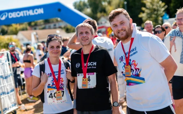Záběry z průběhu akce Jihlavský půlmaraton 2025 ze dne 7. září 2025. Foto: Bosch