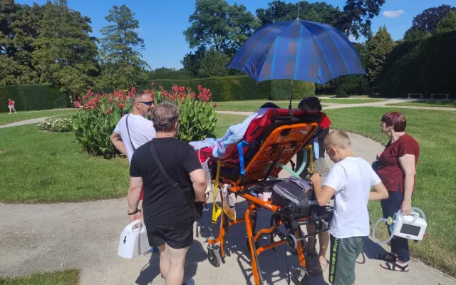 Natálie komunikuje jen pomocí počítače. Má za sebou vysněný výlet na jižní Moravu