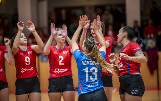 VIDEO: Český pohár ve volejbalu v Jihlavě proti extraligové Ostravě viděla plná hala. Foto: Marcela Svobodová