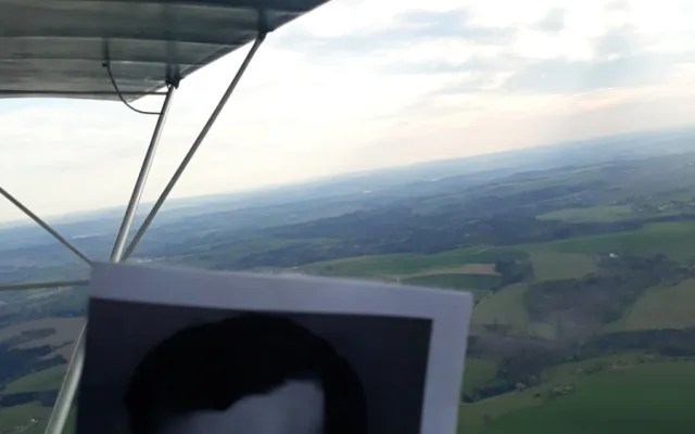FOTO: Letec Vochyán podnikl pouť po stopách pátera Toufara, umučeného komunisty