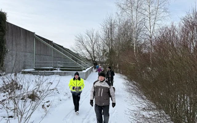 Demolice mostu je nezastavila. Řehořov a Nadějov vyrazily na společný novoroční výšlap