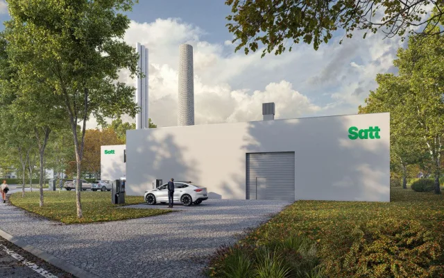 Jihlavský odpad zamíří do Žďáru. Nová teplárna ho bude spalovat od roku 2030. Vizualizace: Se svolením Satt