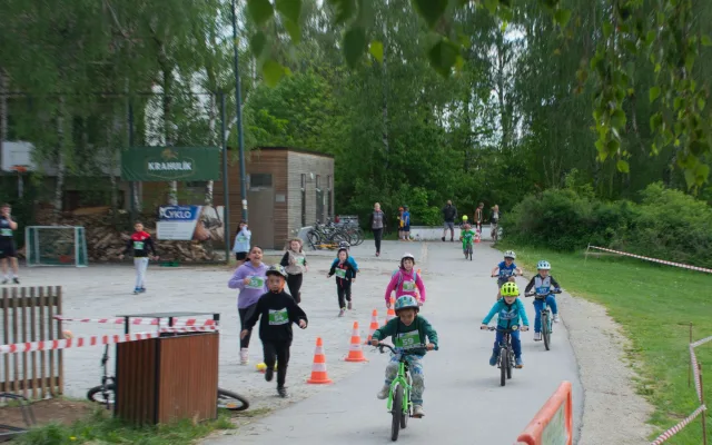 Slavata Triatlon Tour přilákala do Telče sto šedesát mladých sportovců