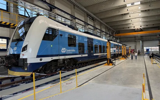 FOTO: V Havlíčkově Brodě je nová opravárenská hala pro vlaky za 235 milionů korun