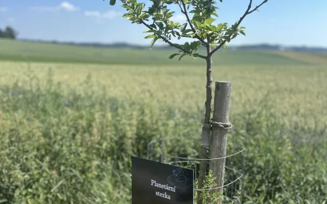 VIDEO: Na rozloučenou. Deváťáci v Dolní Cerekvi vybudovali unikátní Planetární stezku
