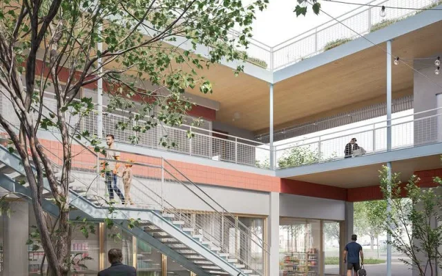 Vizualizace budoucí podoby nového centra městských služeb v Pelhřimově