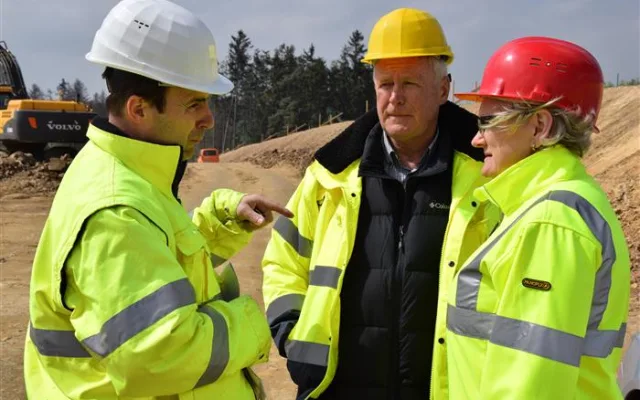 Stavba obchvatu Velkého Beranova, duben 2019