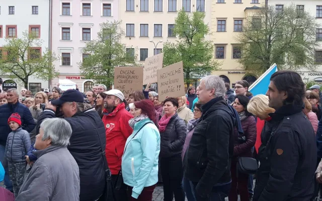 Protest na podporu nezávislosti justice