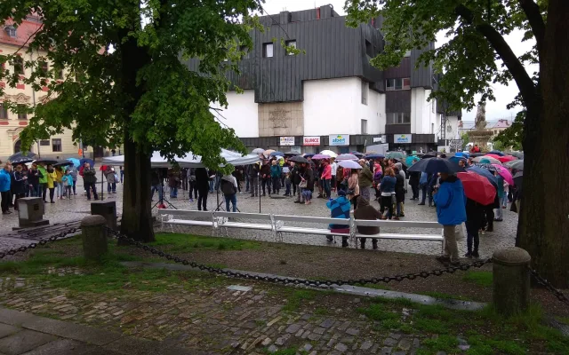 Protest na podporu nezávislosti justice 28.5.2019
