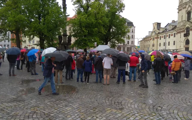 Protest na podporu nezávislosti justice 28.5.2019