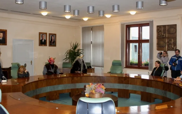 Čerti na jihlavské radnici
