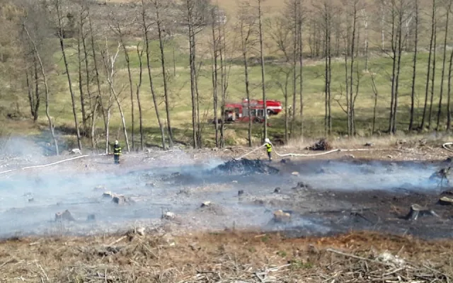 Požáry na Vysočině 6.4.2020