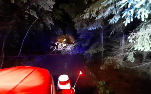 Noční bouřka na Vysočině a odklízení následků, 30.6.2021