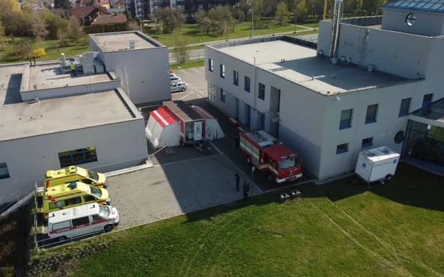 Ebola, taktické cvičení IZS Kraje Vysočina