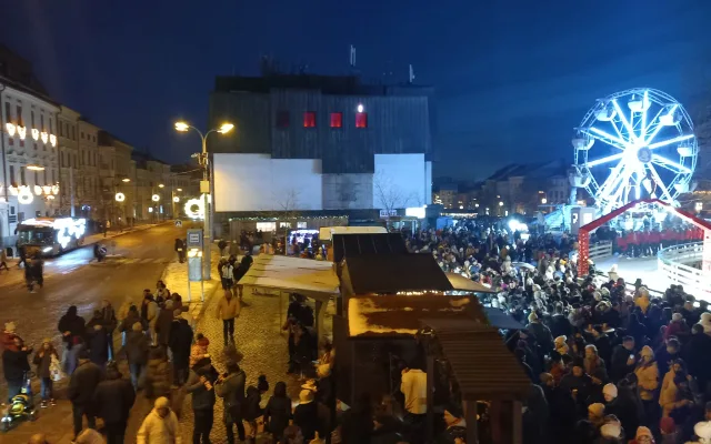 Slavnostní rozsvícení vánočního stromu v Jihlavě