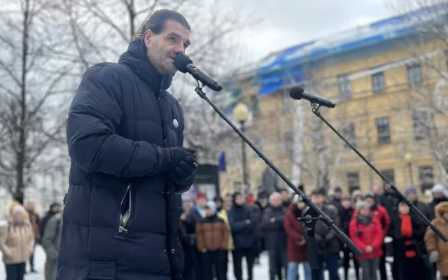 Demonstrace Stojíme za prezidentem v Jihlavě